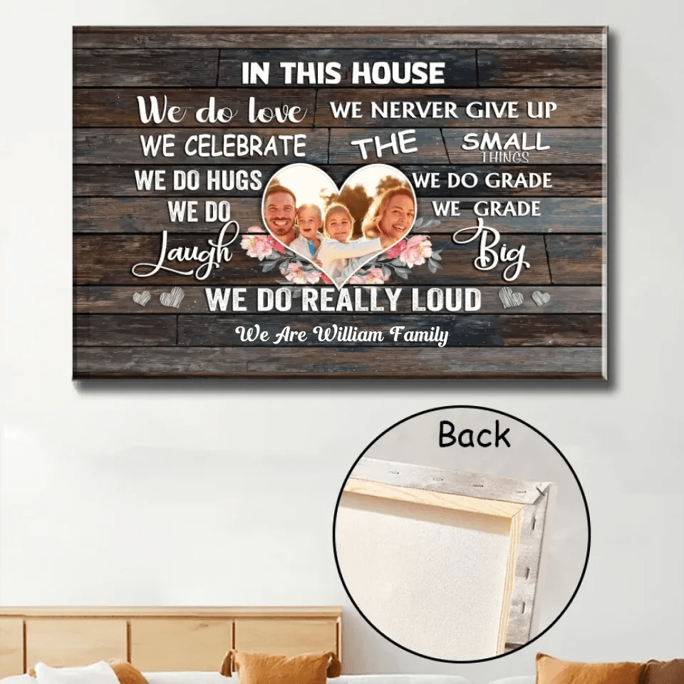 We Are A Family - Personalized Family Canvas - Family Canvas - Family Photo Canvas 736923 - 736934 - DiyGiftly