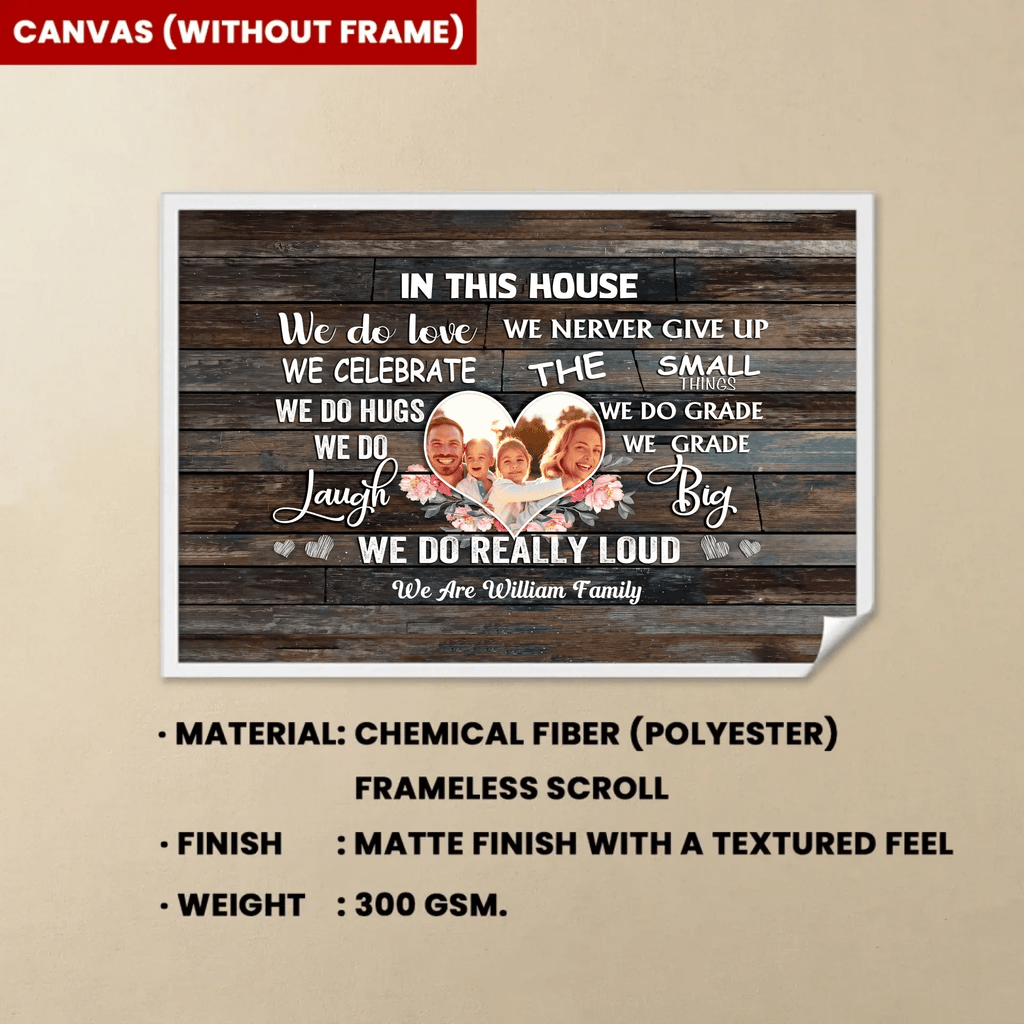 We Are A Family - Personalized Family Canvas - Family Canvas - Family Photo Canvas 736923 - 736934 - DiyGiftly