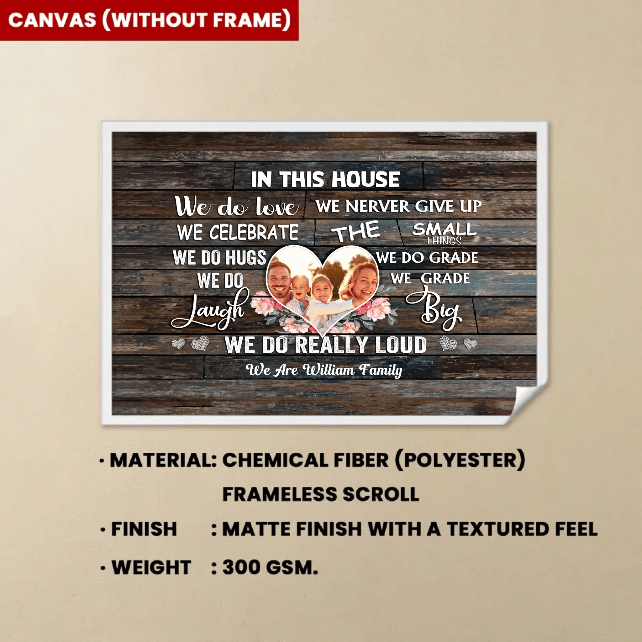 We Are A Family - Personalized Family Canvas - Family Canvas - Family Photo Canvas 736923 - 736934 - DiyGiftly