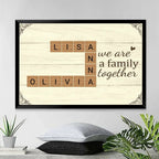 We Are A Family Together - Customizable Family Canvas 723796 - 723853 - DiyGiftly