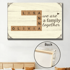 We Are A Family Together - Customizable Family Canvas 723796 - 723853 - DiyGiftly