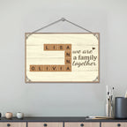 We Are A Family Together - Customizable Family Wooden Plaque 723796 - DiyGiftly