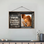 We Build A Life We Loved - Upload Image, Personalized Horizontal Wooden Plaque 706984 - DiyGiftly