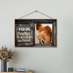 We Build A Life We Loved - Upload Image, Personalized Horizontal Wooden Plaque 706984 - DiyGiftly