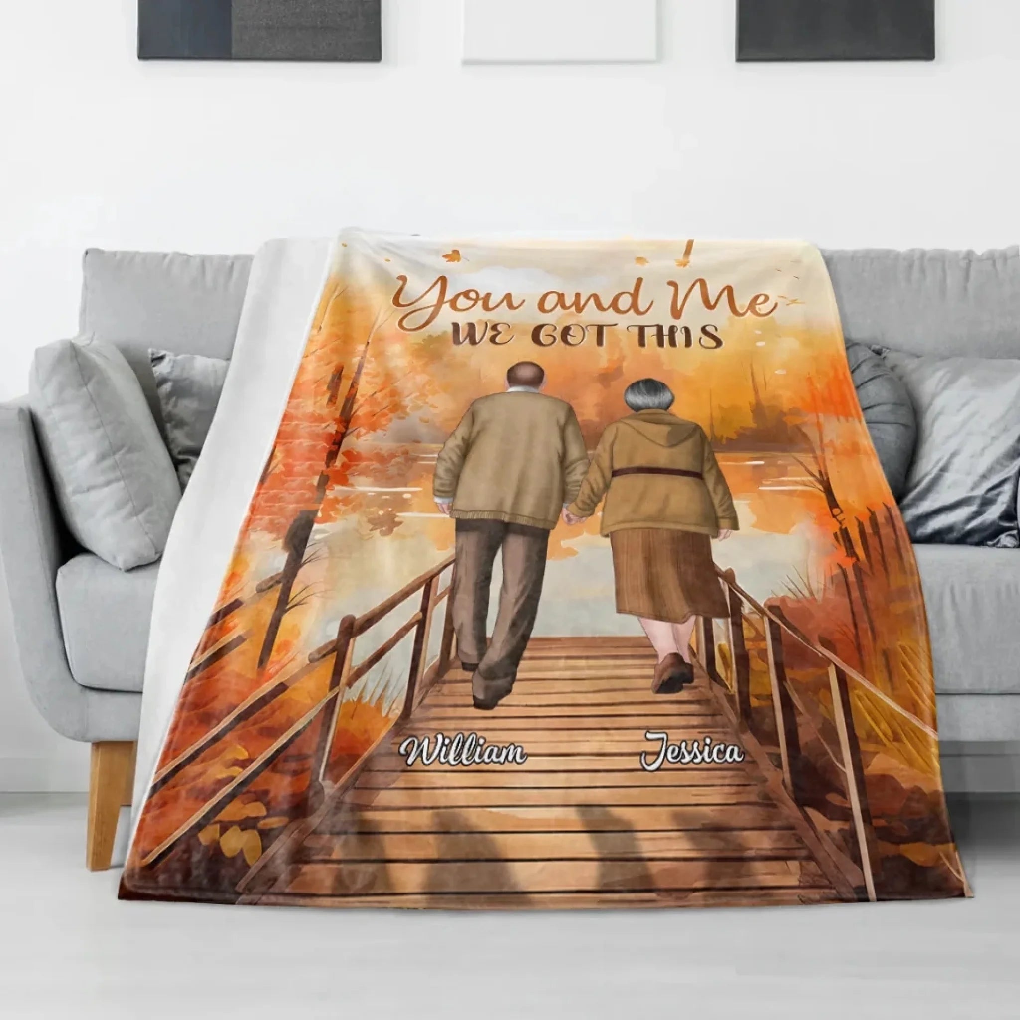 we got this blanket personalized with custom details family keepsake