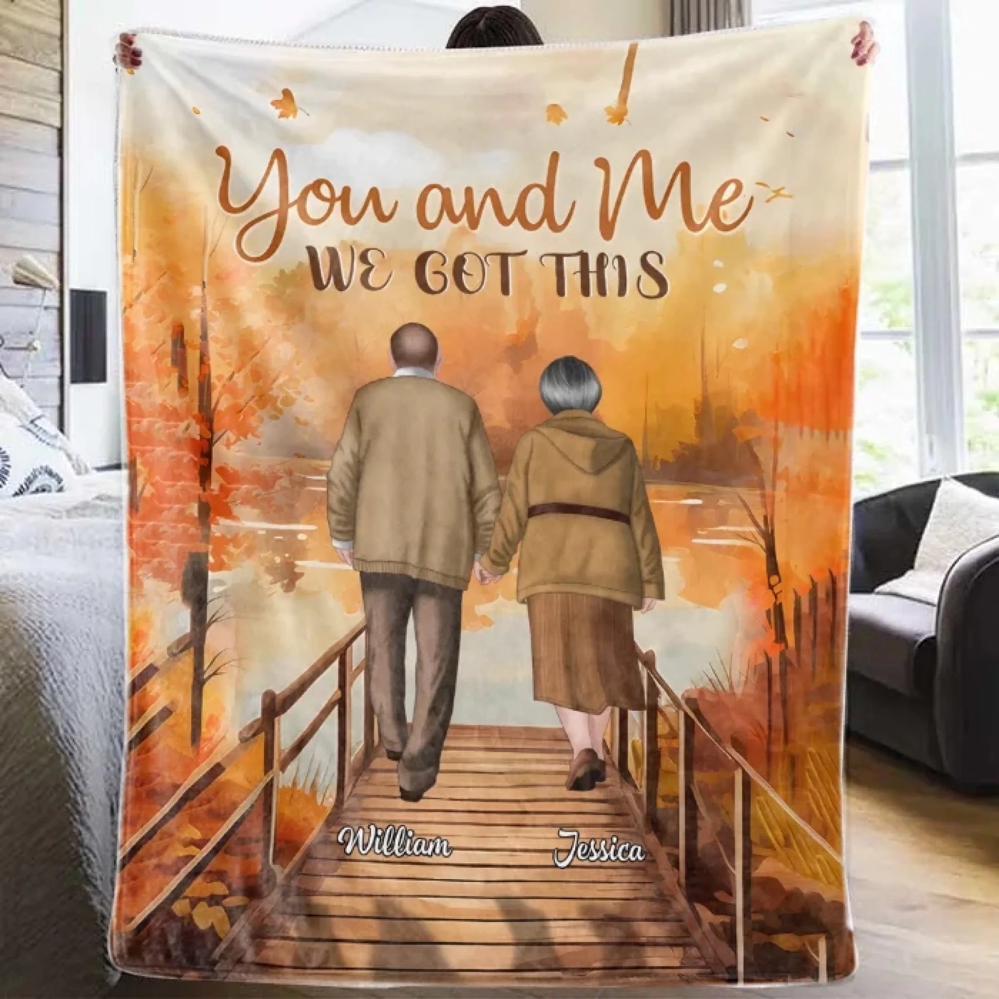 we got this personalized blanket with custom details personalized keepsake