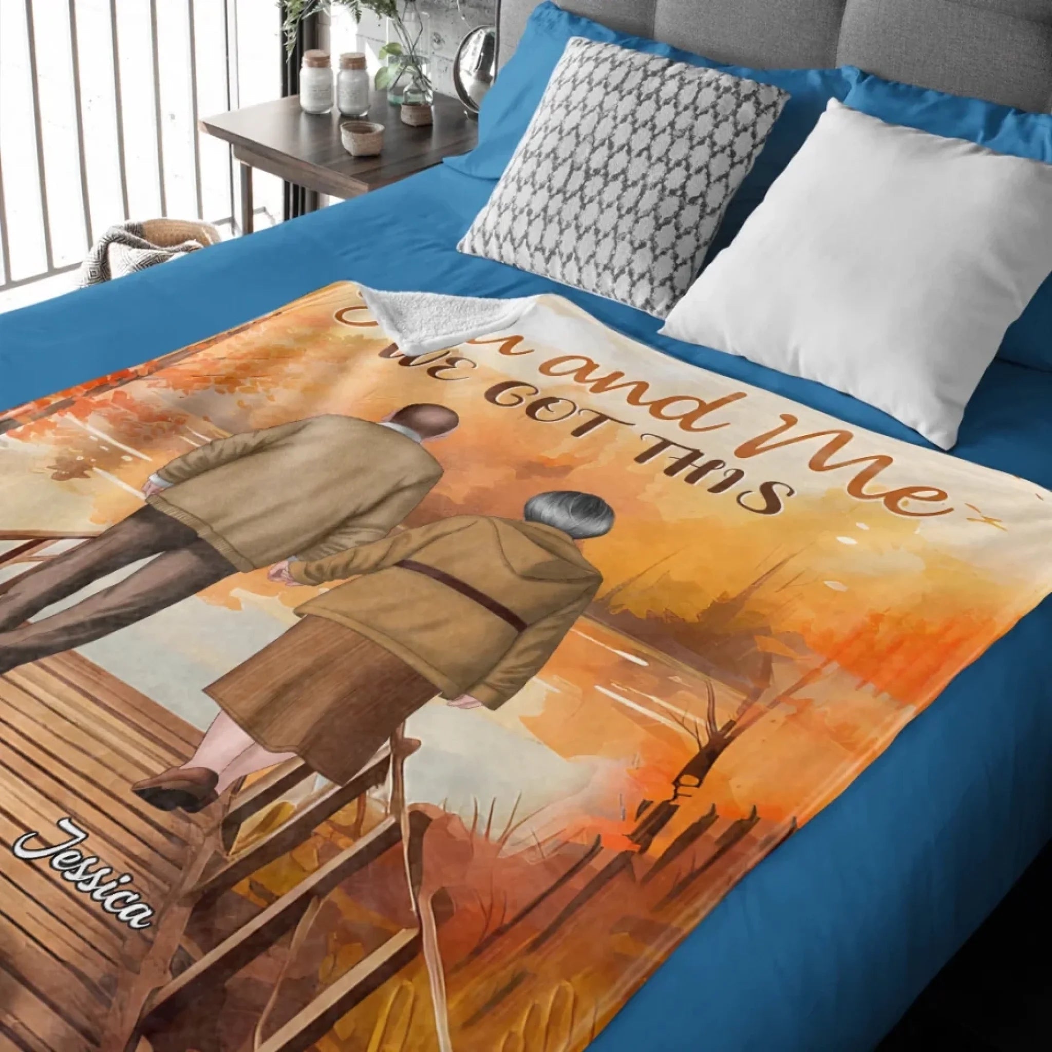 custom we got this blanket for grandparents with custom details thoughtful gift
