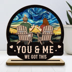 We got this - Personalized Custom 2 - Layer Wood Plaque With Flat Base 750046 - DiyGiftly