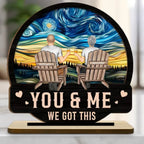 We got this - Personalized Custom 2 - Layer Wood Plaque With Flat Base 750046 - DiyGiftly