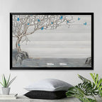 personalized photo canvas wooden home remembrance poster and canvas