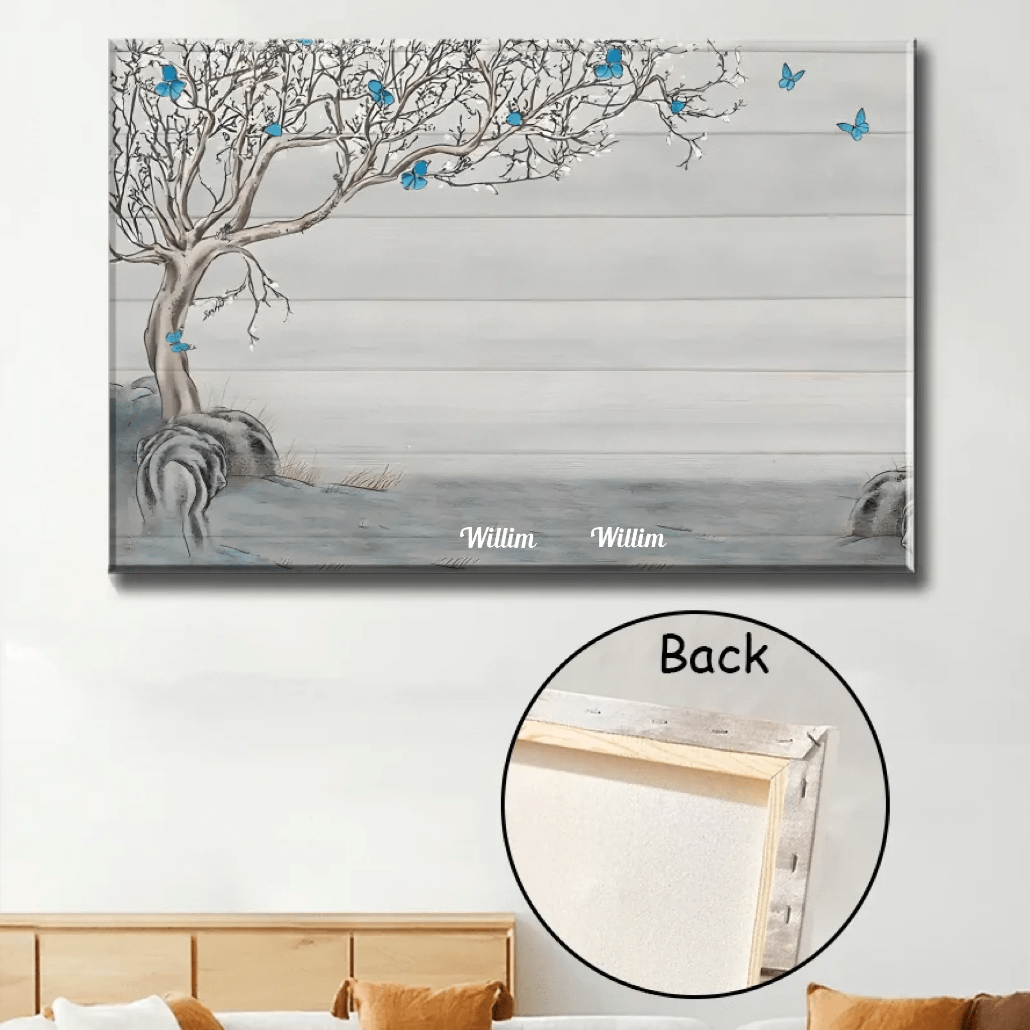 wooden canvas personalized photo home remembrance poster and canvas