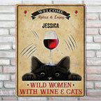 Welcome - Cat Personalized Rectangle Metal Sign 735537 - 736189 - DiyGiftly