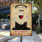 Welcome - Cat Personalized Rectangle Metal Sign 735537 - 736189 - DiyGiftly