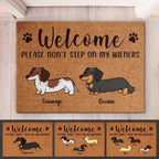 Welcome, Please Don't Step On My Wiener - Funny Personalized Decorative Mat, Doormat 688094 - DiyGiftly