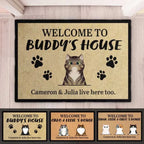 Welcome To Cats' House - Funny Personalized Cat Decorative Mat, Doormat 688185 - DiyGiftly