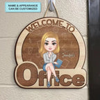 Welcome To My Office - Personalized Door Sign - Gift For Office Staff 684559 - DiyGiftly