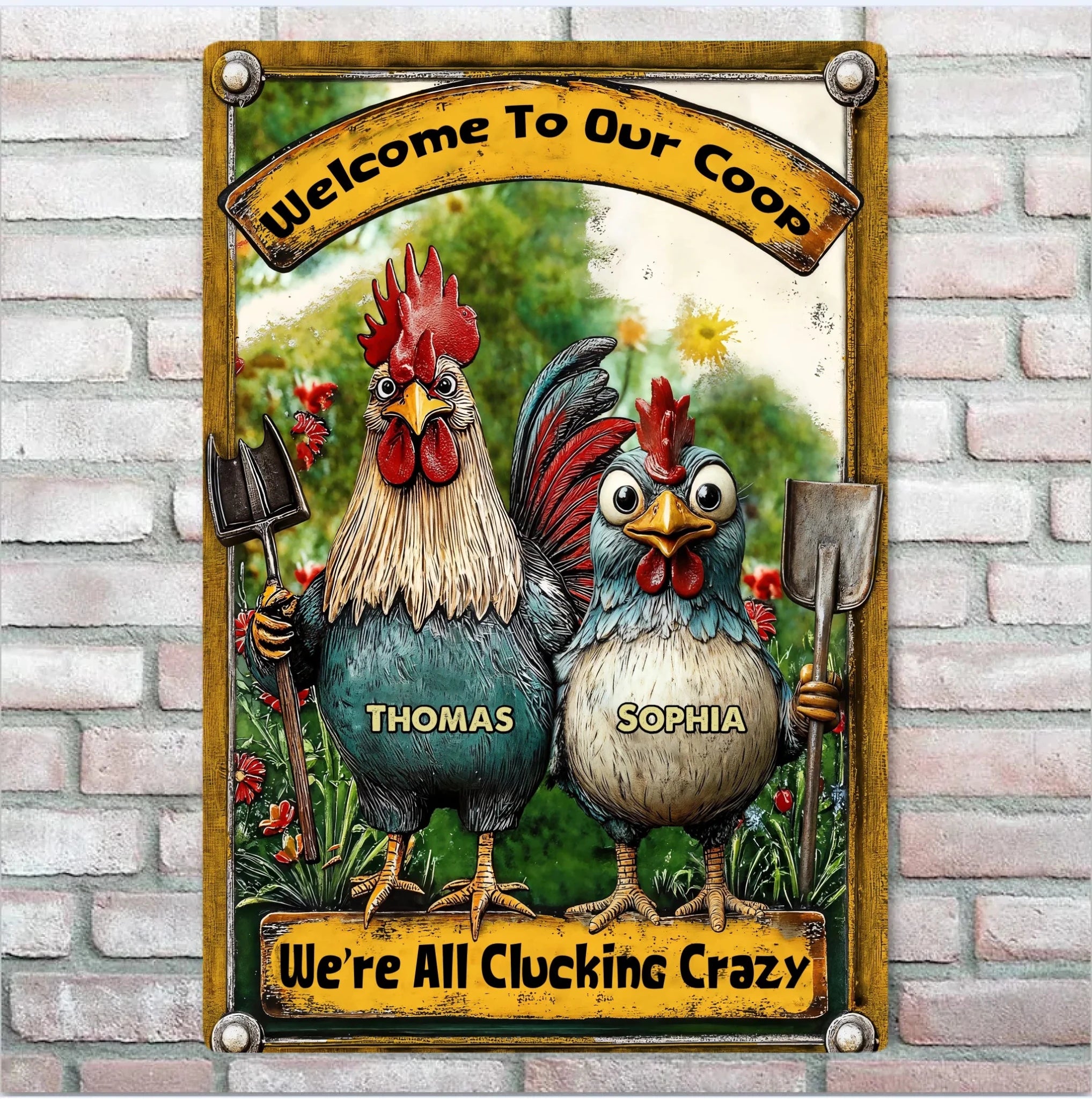 custom name metal sign keepsake as a new home gift