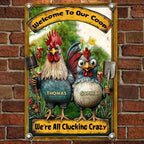 custom name metal sign for wall decor