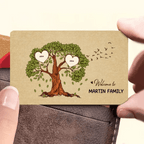 Welcome to Smith Family Tree Version Customizable Wallet Card for Family 726127 - Q - DiyGiftly