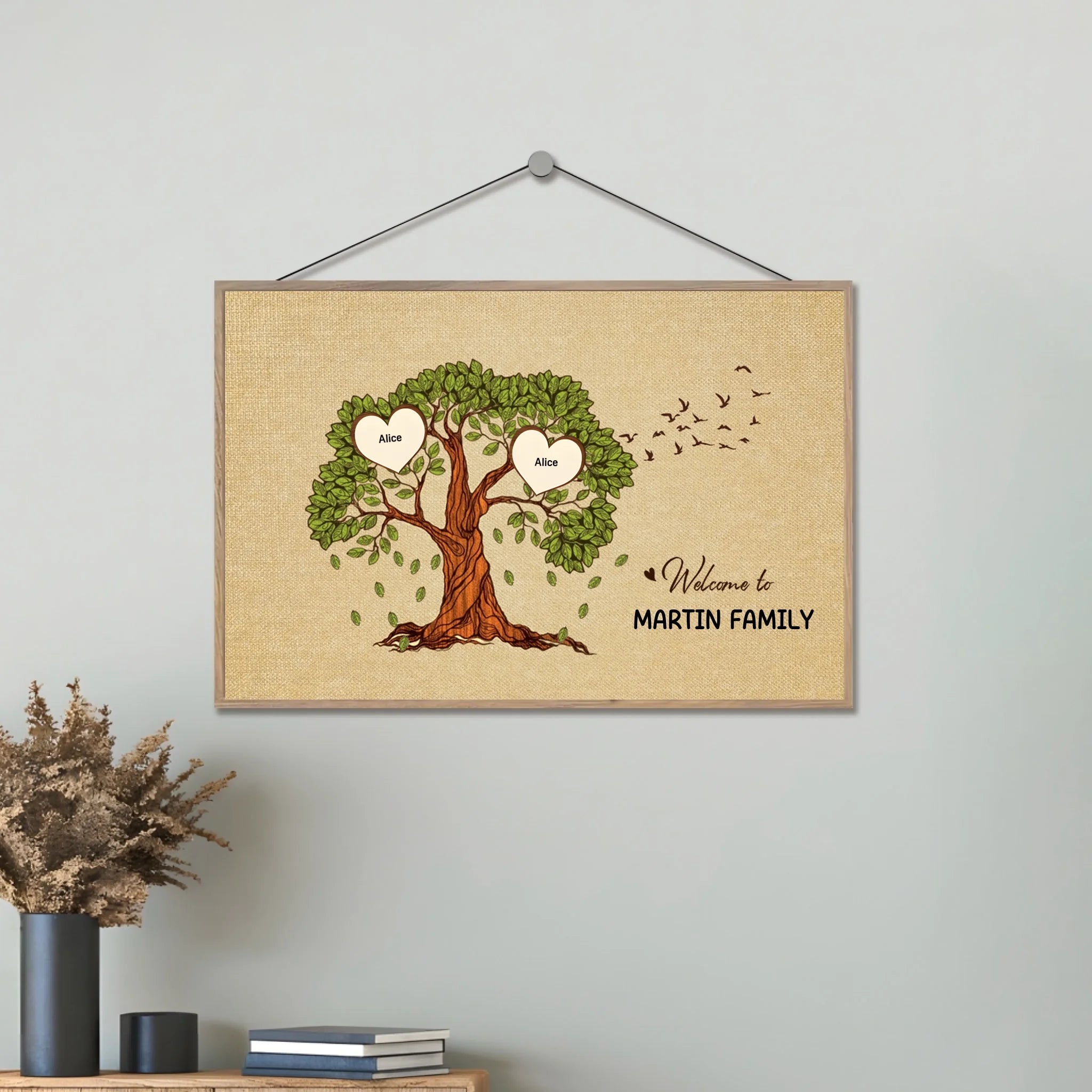 Welcome to Smith Family Tree Version - Customizable Wooden Plaque for Family 726127 - DiyGiftly