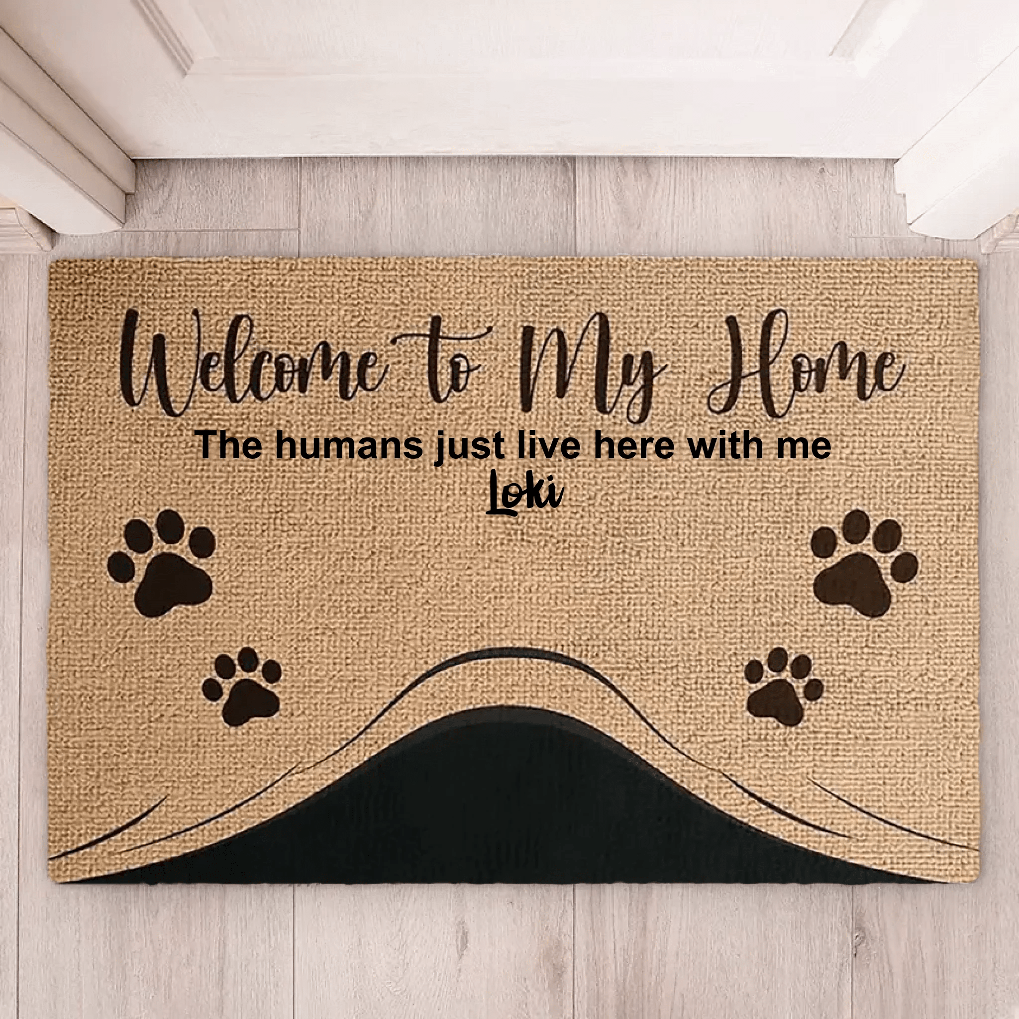 Welcome To The Pet Home - Funny Personalized Pet Decorative Mat, Doormat (Cat & Dog) 687013 - DiyGiftly