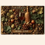 Welcome To The Wine Bar - Personalized Wine Rectangle Metal Sign 736952 - 736953 - DiyGiftly