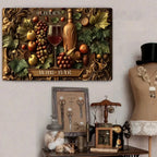 Welcome To The Wine Bar - Personalized Wine Rectangle Metal Sign 736952 - 736953 - DiyGiftly