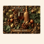 Welcome To The Wine Bar - Personalized Wine Rectangle Metal Sign 736952 - 736953 - DiyGiftly