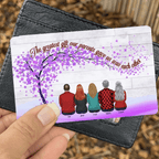 We'll Always Be Connected By Heart - Family Personalized Wallet Card - Gift For Siblings, Brothers, Sisters 710110 - DiyGiftly