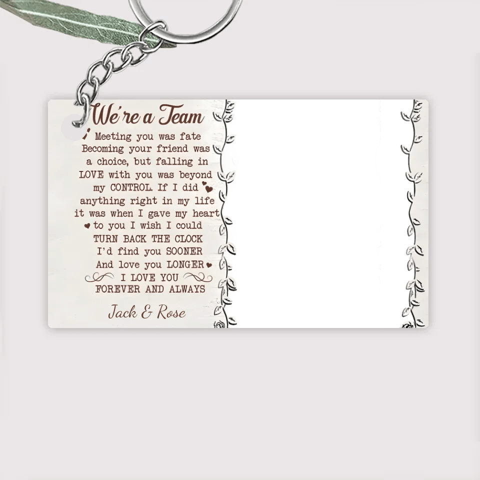 We're a team custom photo canvas poster gift for couple 731592 - 731669Q - DiyGiftly