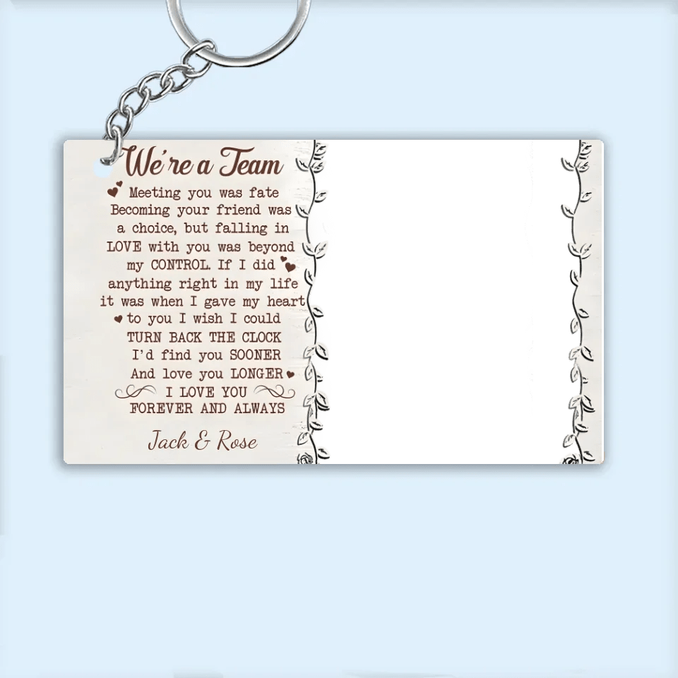 We're a team custom photo canvas poster gift for couple 731592 - 731669Q - DiyGiftly