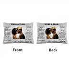 We're A Team I Got Us Black African Couple - Personalized Photo Pillow 712534 - B - DiyGiftly