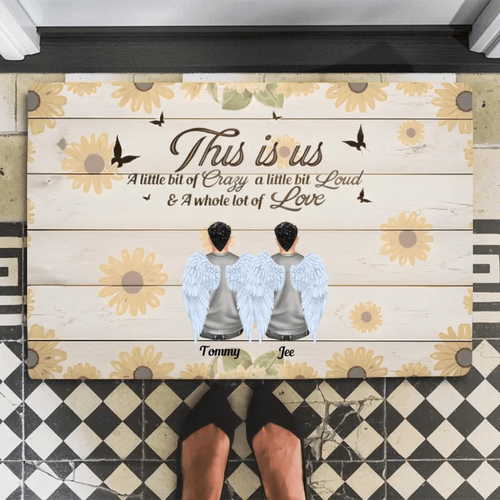 What We Love Most About Our Home - Personalized floor mat - Anniversary Gift For Family 711112 - D - DiyGiftly