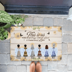 What We Love Most About Our Home - Personalized floor mat - Anniversary Gift For Family 711112 - D - DiyGiftly