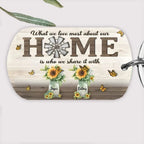 What We Love Most About Our Home - Personalized Horizontal Keychain - Gift For Couples, Husband Wife 734553 - DiyGiftly