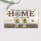 What We Love Most About Our Home - Personalized Horizontal Keychain - Gift For Couples, Husband Wife 734553 - DiyGiftly