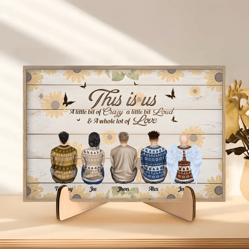What We Love Most About Our Home - Personalized Wooden Plaque - Anniversary Gift For Family 711112 - DiyGiftly