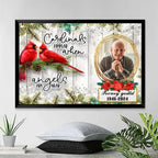 When Angels Are Near Memorial Cardinal Canvas, Fathers Day In Heaven Gifts 710279 - 710321 - DiyGiftly