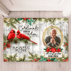 When Angels Are Near Memorial Cardinal, Fathers Day In Heaven Gifts Doormat 710279 - D - DiyGiftly