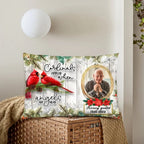 When Angels Are Near Memorial Cardinal, Fathers Day In Heaven Gifts Pillow 710279 - B - DiyGiftly
