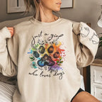 When I Needed A Hand, I Found A Paw - Dog & Cat Personalized Custom Unisex Sweatshirt With Design On Sleeve - Gift For Pet Owners, Pet Lovers 686987 - DiyGiftly