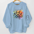 When I Needed A Hand, I Found A Paw - Dog & Cat Personalized Custom Unisex Sweatshirt With Design On Sleeve - Gift For Pet Owners, Pet Lovers 686987 - DiyGiftly