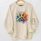 When I Needed A Hand, I Found A Paw - Dog & Cat Personalized Custom Unisex Sweatshirt With Design On Sleeve - Gift For Pet Owners, Pet Lovers 686987 - DiyGiftly