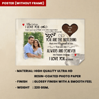When I teel you I LOVE YOU - Personalized Custom Poster/Canvas Print 760312 - DiyGiftly
