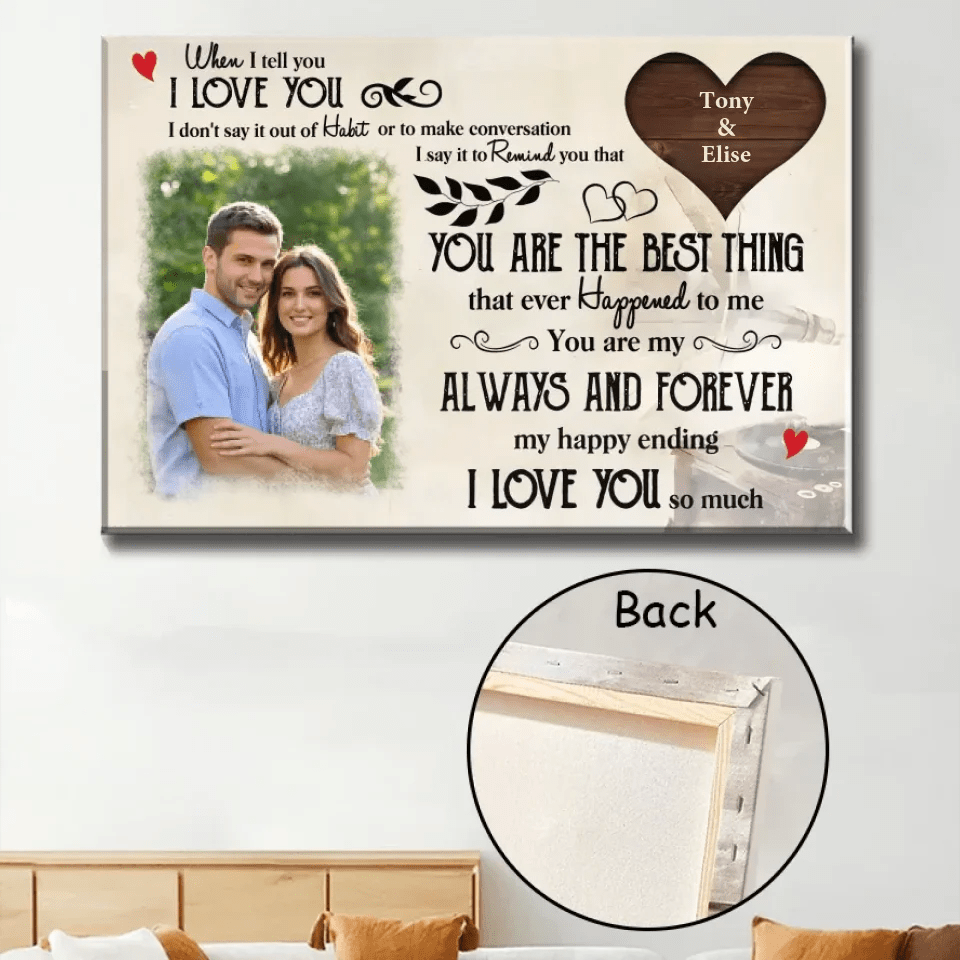 When I teel you I LOVE YOU - Personalized Custom Poster/Canvas Print 760312 - DiyGiftly