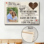 When I teel you I LOVE YOU - Personalized Custom Poster/Canvas Print 760312 - DiyGiftly