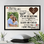 When I teel you I LOVE YOU - Personalized Custom Poster/Canvas Print 760312 - DiyGiftly
