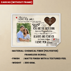 When I teel you I LOVE YOU - Personalized Custom Poster/Canvas Print 760312 - DiyGiftly