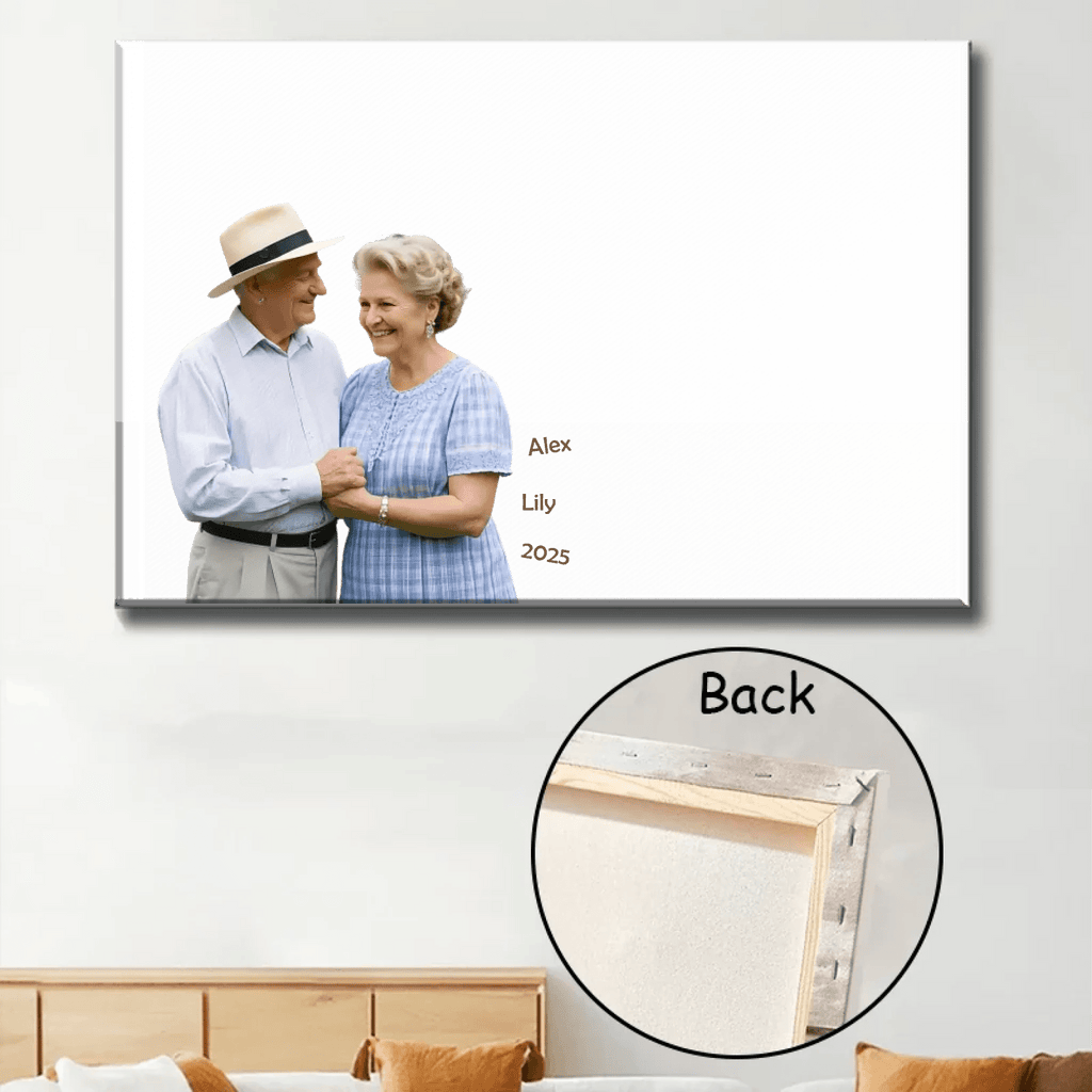 when we get to the end of our lives personalized wrapped poster or canvas anniversary gift