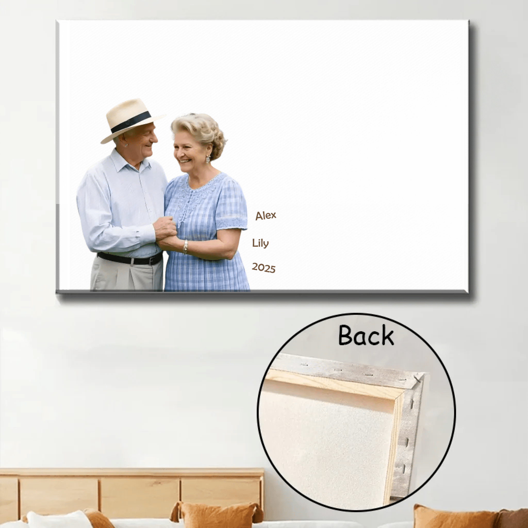 when we get to the end of our lives personalized wrapped poster or canvas anniversary gift
